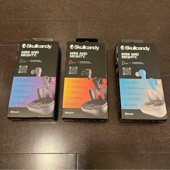 Skullcandy Light Gray Blue Dime True Wireless Bluetooth Earbuds - Picture 12 of 12